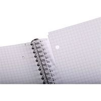 Cahier reliure intégrale 22,5x29,7cm 160p Q.5x5 perfo4 trous - Image 6
