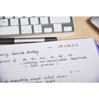 Meeting Book reliure intégrale 22,5x29,7cm 160p détachables pré-imprimées "Date+Notes+Action - Image 4