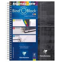 Bind'O Block 16x21cm 180p Q.5x5 cadré perfo6 trous + 3 intercalaires repositionnables - Image 7
