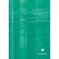 Agenda de bord 4 colonnes (24 cases/semaine) rembordé rigide 21x29,7cm 144p - Image 2