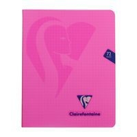 Mimesys cahier piqué polypro 16,5x21cm 72p Q.5x5 + marge coloris assortis - Image 2