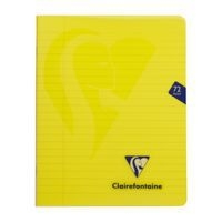 Mimesys cahier piqué polypro 16,5x21cm 72p ligné + marge coloris assortis - Image 3