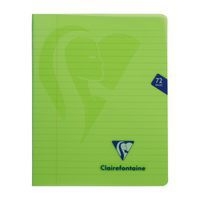 Mimesys cahier piqué polypro 16,5x21cm 72p ligné + marge coloris assortis - Image 5