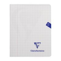 Mimesys cahier piqué polypro 16,5x21cm 72p Q.10x10 + marge coloris assortis - Image 5