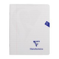 Mimesys cahier piqué polypro 16,5x21cm 72p Q.4x8 + marge coloris assortis - Image 2