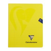 Mimesys cahier piqué polypro 16,5x21cm 72p Q.4x8 + marge coloris assortis - Image 3