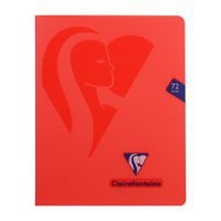 Mimesys cahier piqué polypro 16,5x21cm 72p Q.4x8 + marge coloris assortis - Image 7