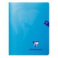 Mimesys cahier piqué polypro 17x22cm 96p ligné + marge coloris assortis - Image 2