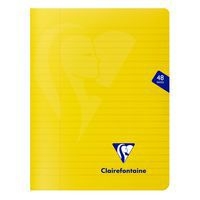 Mimesys cahier piqué polypro 17x22cm 48p ligné + marge coloris assortis - Image 6