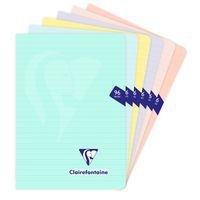 Mimesys PASTEL carnet piqué polypro 14,8x21cm 96p ligné coloris assortis - Image 5