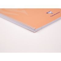 Mimesys cahier spiralé carte souple Folio 21,5x31cm 160p Q.4x4 + marge couleurs PASTEL assorties - Image 2