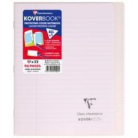 Koverbook piqué polypro transparent 8 couleurs ass 17x22cm 96p ligné + marge - Image 2