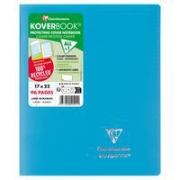 Koverbook piqué  couverture opaque en POLYPRO recyclé 9 couleurs ass 17x22cm 96p ligné + marge livré en boîte - Image 5