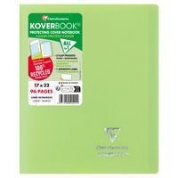 Koverbook piqué  couverture opaque en POLYPRO recyclé 9 couleurs ass 17x22cm 96p ligné + marge livré en boîte - Image 10