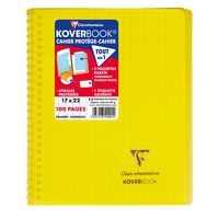 Koverbook reliure intégrale enveloppante PP transparent 17x22cm 100p Séyès coloris assortis livré en boîte prê - Image 7