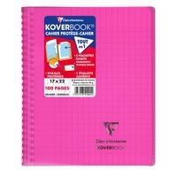 Koverbook reliure intégrale enveloppante PP transparent 17x22cm 100p Séyès coloris assortis livré en boîte prê - Image 10