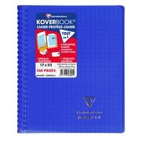 Koverbook reliure intégrale enveloppante PP transparent 17x22cm 160p Séyès coloris assortis livré en boîte prê - Image 7