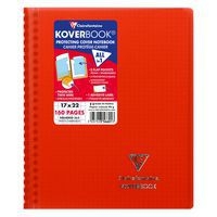 Koverbook reliure intégrale enveloppante PP transparent 17x22cm 160p Q.5x5 coloris assortis livré en boîte prê - Image 7