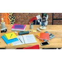 Koverbook reliure intégrale enveloppante PP transparent Rouge 17x22cm 160p ligné + marge - Image 2
