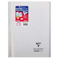 Koverbook reliure intégrale enveloppante PP transparent 24x32cm 100p Séyès coloris assortis livré en boîte prê - Image 5