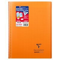 Koverbook reliure intégrale enveloppante PP transparent 24x32cm 160p Séyès coloris assortis livré en boîte prê - Image 4