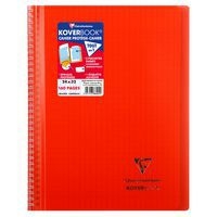 Koverbook reliure intégrale enveloppante PP transparent 24x32cm 160p Séyès coloris assortis livré en boîte prê - Image 3
