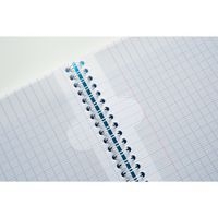 Koverbook reliure intégrale enveloppante PP transparent Rose 22,5x29,7cm 160p ligné + marge perfo 4 trous - Image 3
