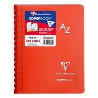 Koverbook répertoire reliure intégrale enveloppante PP transparent 9x14cm 100p Q.5x5 coloris assortis - Image 3