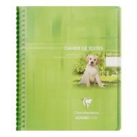 Koverbook textes reliure intégrale polypro transparent 17x22cm 148p séyès coloris assortis - Image 2