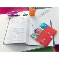 Koverbook t. P piqué polypro transparent 24x32cm 64p séyès-uni coloris assortis - Image 4