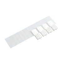 Lot de 100 Porte-étiquettes p/D.S - L: 65 mm - A clipser - Transparent - Image principale