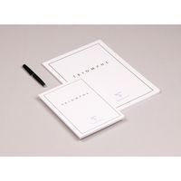 Triomphe GOLD carnet blanc piqûre textile 14,8x21cm 96p uni papier blanc 90g - Image 3