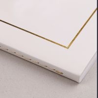 Triomphe GOLD cahier blanc piqûre textile 21x29,7cm 96p uni papier blanc 90g - Image 5