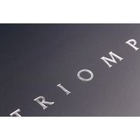 Triomphe PLATINUM carnet bleu profond piqûre textile 14,8x21cm 96p ligné papier ivoire 90g - Image 2
