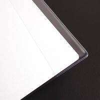 Protège-cahier Cristal Luxe 22/100ème 24x32 transparent incolore + porte étiquette - Image 2