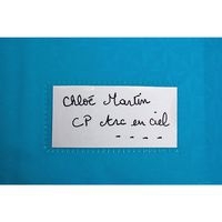 Protège-cahier grain losange 18/100ème 17x22 bleu + porte étiquette - Image 2