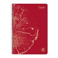FOREVER premium, cahier reliure intégrale A4 90g recyclé 120p détachQ.5x5 coloris assortis - Image 3