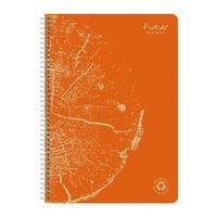 FOREVER premium, cahier reliure intégrale A4 90g recyclé 120p détachLigné coloris assortis - Image 2