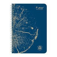 FOREVER premium, cahier reliure intégrale A5 90g recyclé 120p détachLigné coloris assortis - Image 6