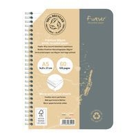 FOREVER premium, cahier reliure intégrale A5 90g recyclé 120p détachLigné coloris assortis - Image 10