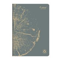FOREVER premium cahier piqué 21x29,7cm 90g recyclé 96p Q.5x5 coloris assortis - Image 2