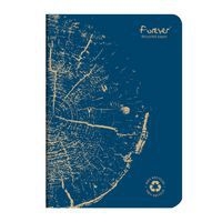 FOREVER premium carnet piqué 14,8x21cm 90g recyclé 96p Q.5x5 coloris assortis - Image 4
