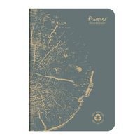 FOREVER premium carnet piqué 14,8x21cm 90g recyclé 96p ligné coloris assortis - Image 3