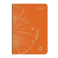 FOREVER premium carnet piqué 14,8x21cm 90g recyclé 96p ligné coloris assortis - Image 4