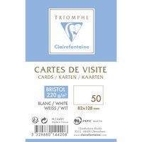 50 cartes visite 82x128 bristol 220g ss cello - Image 2