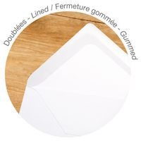 Combiné 20 Enveloppes gommées 90x140 plus 20 cartes - Image 2