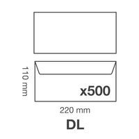 Boite 500 enveloppes auto.adh 110x220 80g ass°1 - Image 2
