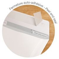 Boite 500 pochettes auto.adh 162x229 blanc 90g - Image 5
