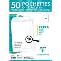 50 pochettes auto.adh 229x324  blanc 90g ss cello - Image 3