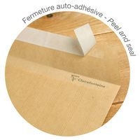 5 pochettes auto.adh 176x250 Kraft Adour 90g ss cello extra résistant - Image 2